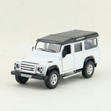 1:36 Scale Land Rover Defender Model Car Diecast Toy Cars Metal Vehicles White