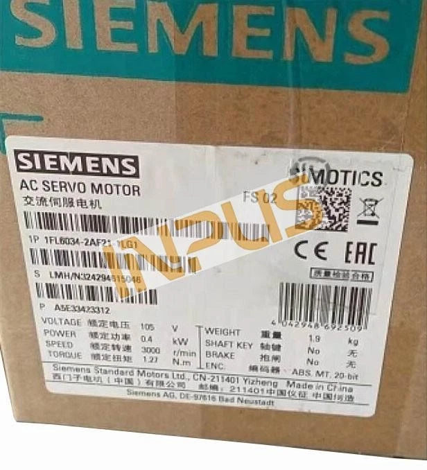 1FL6 034-2AF21-1LG1 NEW SIEMENS AC Servo Motor Converter 1FL6034-2AF21-1LG1