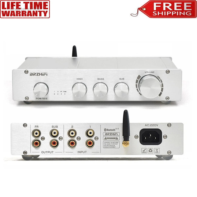 BRZHIFI-L1B Class A Preamp Tuner BT 5.0 DAC Support Two-Channel Wired Input 2025