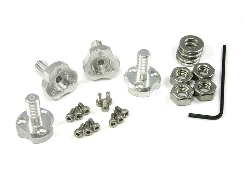Sunnysky X22 prop adapter set with metal hubs, screws, nuts, and hex key (CW/CCW)