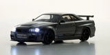 Kyosho 1/64 NISSAN R34 GT-R MOTN Model Car w/ LED LIGHTS *GRAY* #K07130LGR