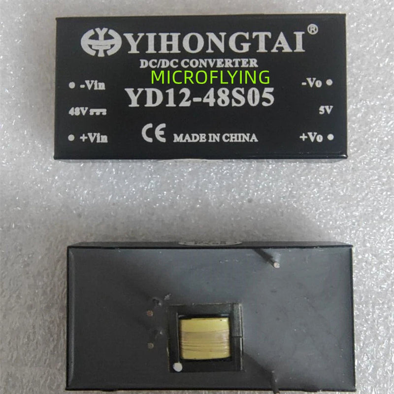 2PCS  NEW  YD12-48S05 DC/DC CONVERTER Single  48V input 5V output 12W power