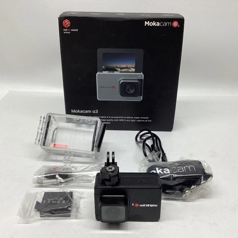 Mokacam Alpha 3 Flip A3 4K Action Camera 180 Degree Tilt Screen.