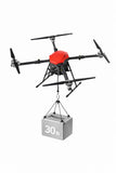 Heavy Lift Drone 30 lb payload AUTONOMOUS MISSION 5 Miles