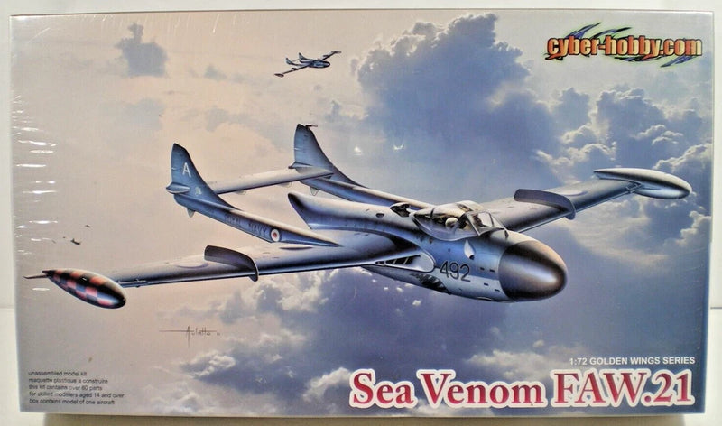 DRAGON CYBER HOBBY 1/72 SCALE GOLDEN WINGS SERIES SEA VENOM FAW.21 5096 SEALED