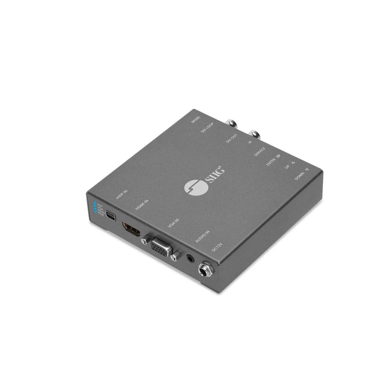 SIIG Multiple Video Format to SDI Scaler Converter - Input HDMI/mDP/VGA to Ou...