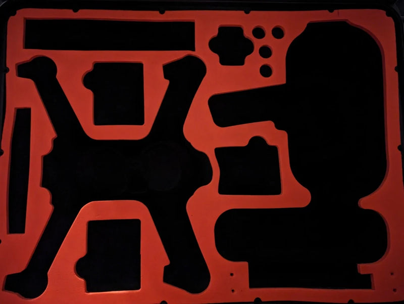 GAGITERVR hard case for DJ1 FPV drone with red shell and black foam cutout insert