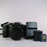 Panasonic Bridge Camera Lumix DMC-FZ38 12.1MP Black Tested Full Working Set