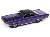 1971 Plymouth Fury III - Violet Diecast 1:64 Scale Model - Auto World AWSP204B