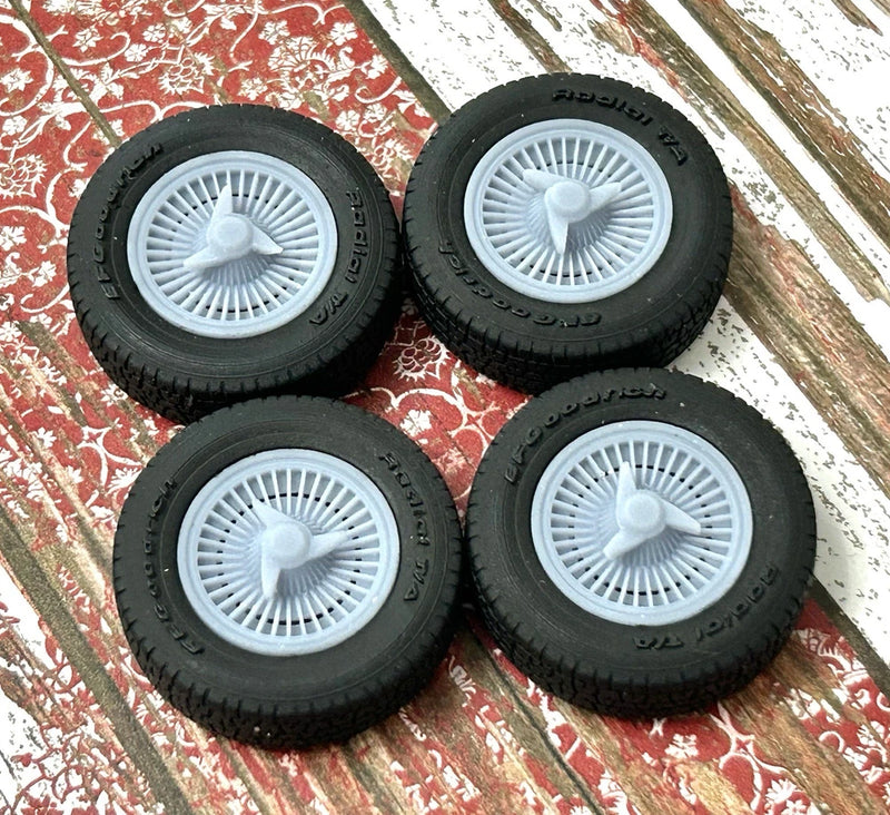 1/24 Scale: 15-inch ¡°1963 Corvette Kelsey Hayes¡± Resin model car wheels/tires