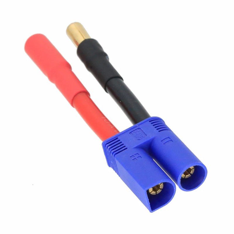 EC5 Male to HXT 5.5mm Male-/Female+ cable 10AWG 5CM wire For RC Battery Toy FPV
