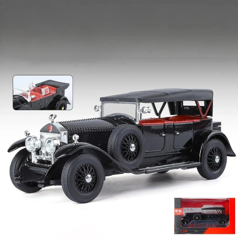 1:24 Diecast Rolls-Royce Phantom Classic Model Car Collectible Black Phantom