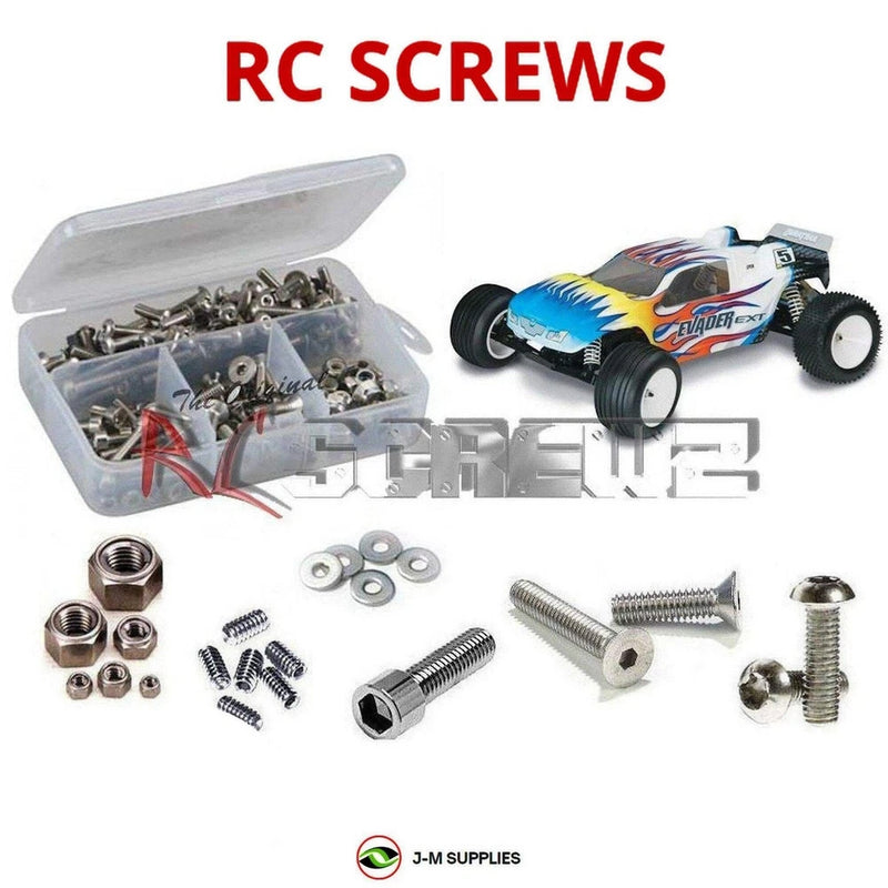 RCScrewZ Stainless Screw Kit dur023 for Duratrax Evader EXT 1/10 | KIT Battery