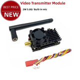 2W 5.8G FPV Video Transmitter Module Drone VTX Transmitter with Antenna+Cable t1