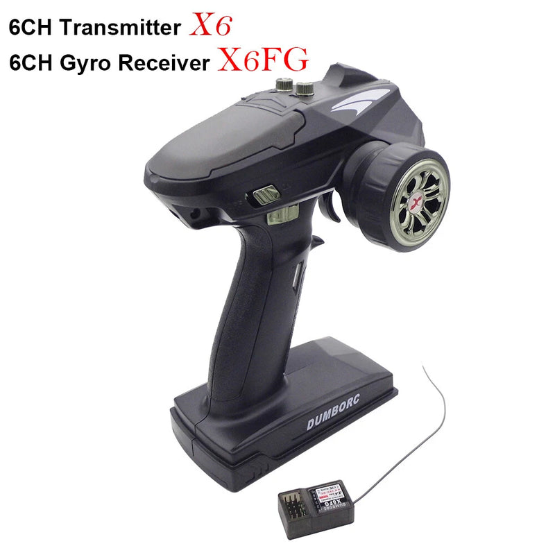 RC Model X6 2.4G 6CH RC Transmitter X6FG Gyro Receiver for RC Car Boat Marine