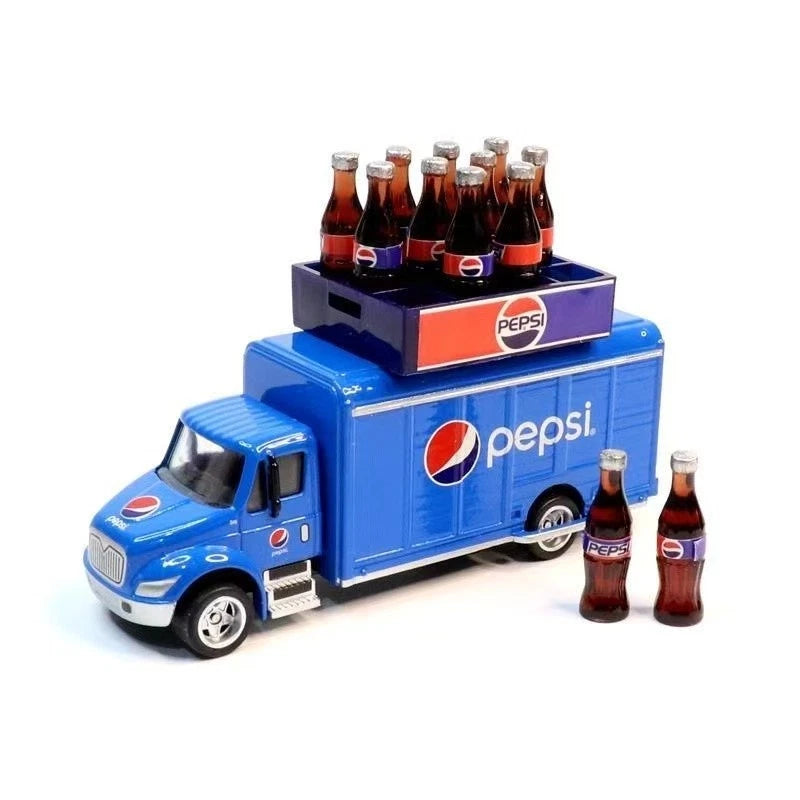 1:87 Pepsi Transport Truck With Pepsi Cola Model Diecast Car Toy Collection