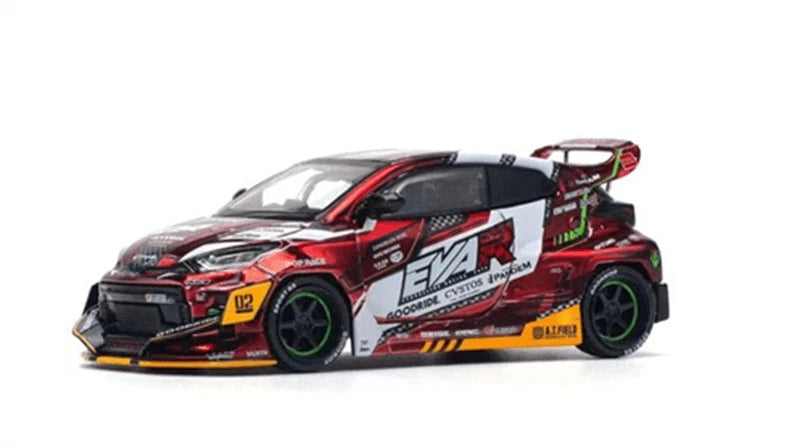 Xcartoys x POP RACE 1:64 EVA RT PRODUCTION MODEL-02 GOODRIDE GR YARIS Model Car