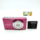 Panasonic LUMIX DMC-FX77 12.1MP Camera 24mm Wide 5x Zoom Touchscreen Pink Japan