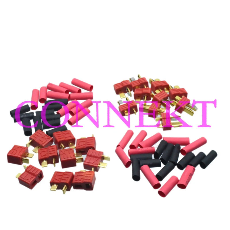 10 pair T-Plug Deans connector with Heat Shrink for Lipo Battery