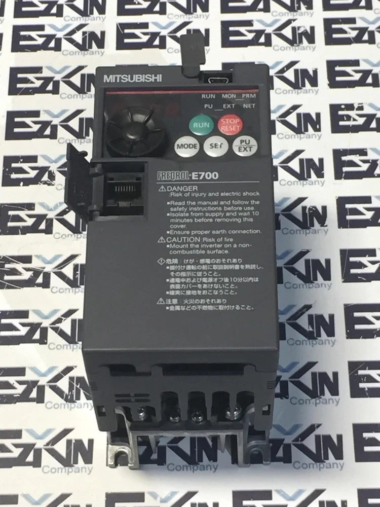 Mitsubishi Electric FR-E720-0.4K 3-Phase Inverter, 0.5 Motor HP