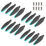 16 Pcs Foldable Drone Propellers Replacement Parts for S159 HK99 Green Set