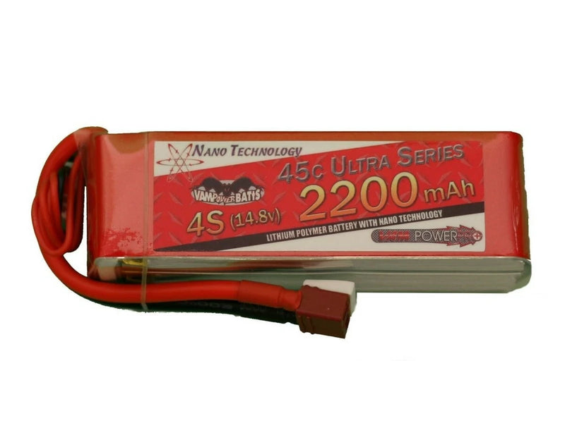 Vampowerpro Ultra Series 2200mAh 4S (14.8v) 45C Lipo Battery VP22004S45 NEW NIB Battery