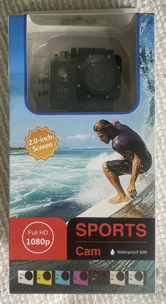 Full HD 1080P Waterproof Sports Camera 2.0 Inch Camcorder Go Car Cam Pro - NEW