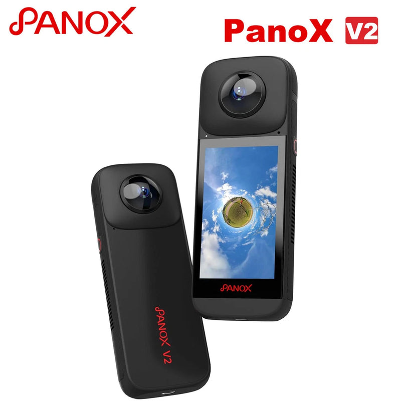 PanoX V2 360 Vlog Camera with 1/2" 48MP Sensors,5.7K 360 Video,4K Live Streaming