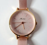 QUARTZ LADIES' MEIBIN MODEL: M1068L PINGISH COLOR WRISTWATCH FRESH BATTERY RUNS Battery