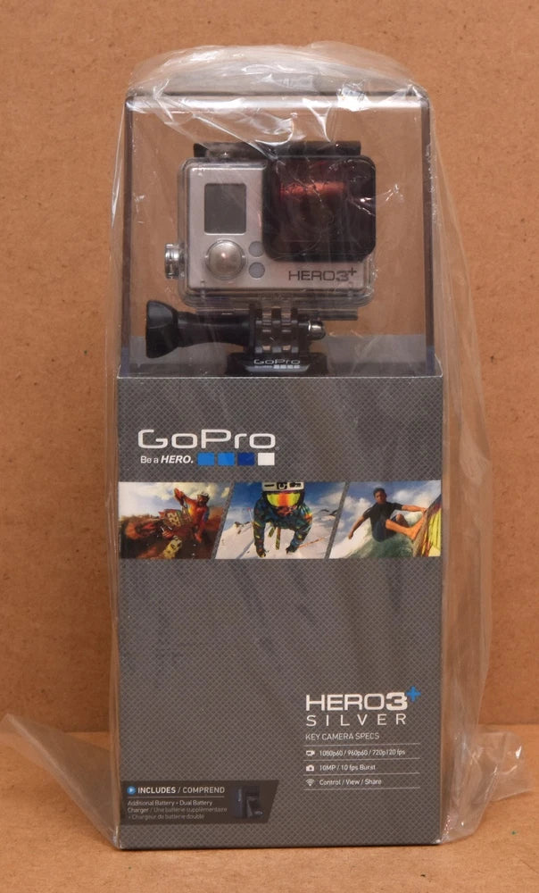 NEW GoPro HERO3+ Silver Edition Action Camera CHDHN-302 - Factory Sealed