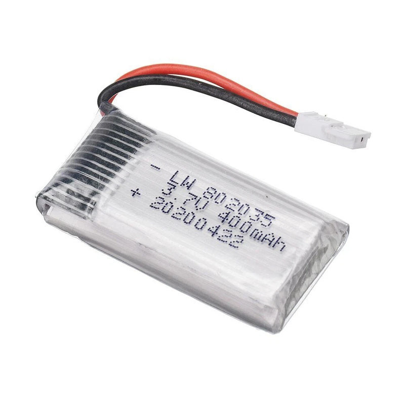 1Pcs 3.7V 400mAh 25C 802035 Lipo Battery For Hubsan H107 H6C RC Drone Quadcopter