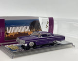 ED 97M 1:64 Purple 1964 Impala SS Lowrider Sports Model Diecast Collect Car BN