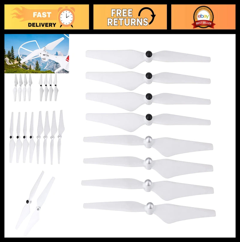 4 Pairs Self-Tightening Drone Propellers CW CCW 9450 Blades for Quadcopter Spare