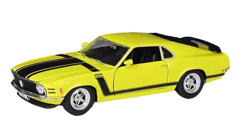 welly Ford Mustang Boss 302 (1970, 1/24 scale diecast model car, Yellow 22088
