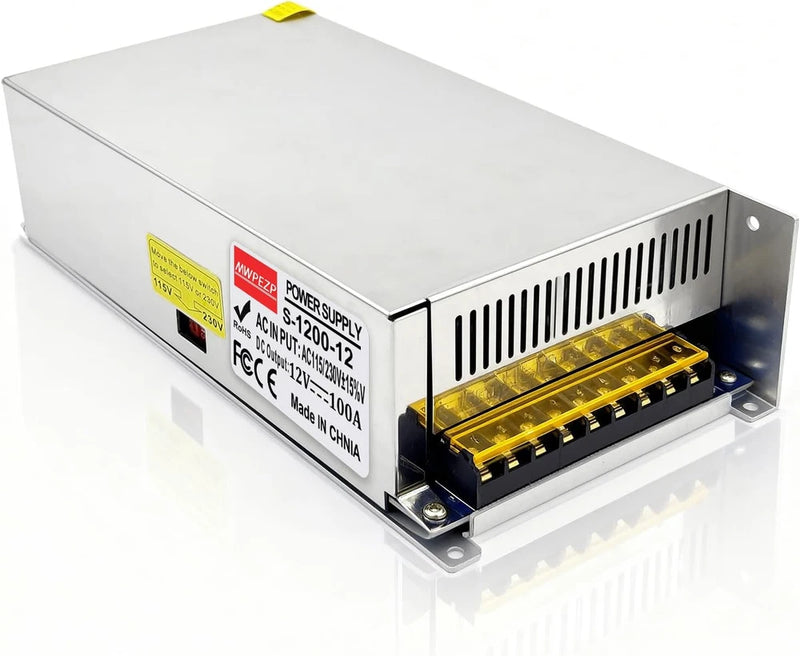 12V 100A AC to DC Power Supply for CCTV, RV, Pump & LED Strip Lighting