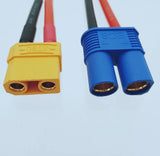 EC8/IC8 Female to XT90 Female cable 10AWG 5CM Charger Adapter RC Toy FPV