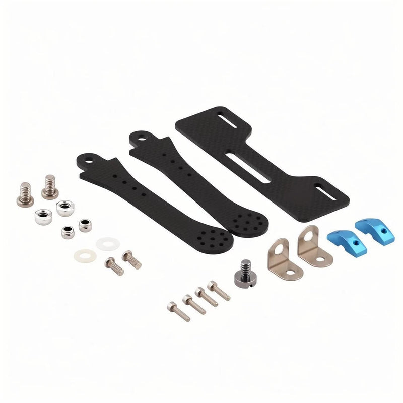 Adjustable Thick CF Bracket for FPV DJI Phantom Monitor - Fits Multiple Transmit