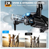 Ultra-Portable Mini Drone with 2K HD Camera - Altitude Hold
