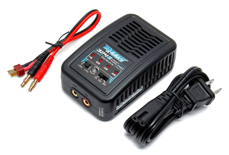 Team Associated 27201 Reedy 324-S Compact LiPo Balance Charger with Deans Lead I Battery
