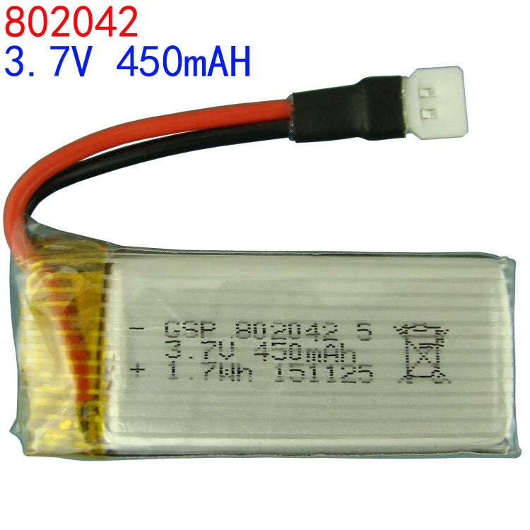 802042 450mAh 3.7V XH2.54 Plug Li Battery For Udi U27 U941A RC Drone Quadcopter
