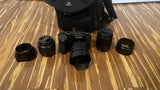 Lumix G85 Digital Camera (Kit w/ Leica 25mm f/1.2, 12-60mm f/3.5, 45-150mm f/4)