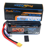 3S 11.1V 5200mAh 75C XT60 with Adapter Lipo Battery Powerhobby PHB3S520075XT60 Battery