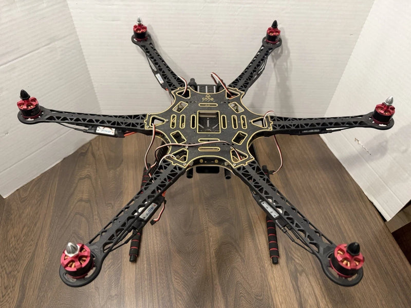 S550 Hexacopter Drone Frame w/ Motors and Brushless Speed Controllers  Untested