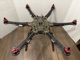 S550 Hexacopter Drone Frame w/ Motors and Brushless Speed Controllers  Untested