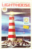 Lindberg 331:300 Lighthouse W/Blinking Light Line Battery Operated Model Kit Battery