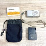Panasonic LUMIX DMC-FX40 Digital Camera 12.1MP Silver Tested Working from Japan
