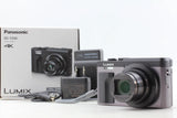 [MINT SC:472] Panasonic LUMIX DC TZ90 ZS70 Silver 4K Digital Camera From JAPAN