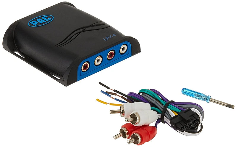 LP7-4 L.O.. Series 4-Channel Line Output Converter with Remote Turn On , Blue