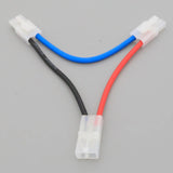 RC FPV Series Wire Tamiya 1 Male to 2 Female 14AWG 10cm  CableDoubles Voltage