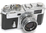 Nippon Kogaku Nikon S3 chrome 35mm rangefinder camera w. Nikkor HC 2/5 cm